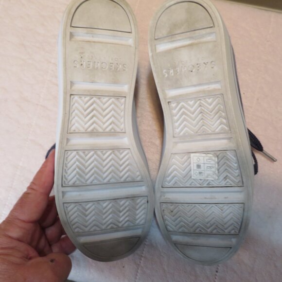 Women's Skechers Velvet Rhinestones High Top Sneakers - Picture 5 of 8